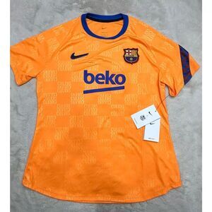 Nike FC Barcelona La Liga Jersey Orange DH7734-837 NEW Womens Size Large